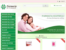 Tablet Screenshot of farmaciagiannelli.com